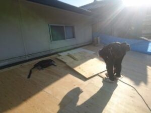 浅口市鴨方町　O様邸　屋根葺き替え工事 (2)