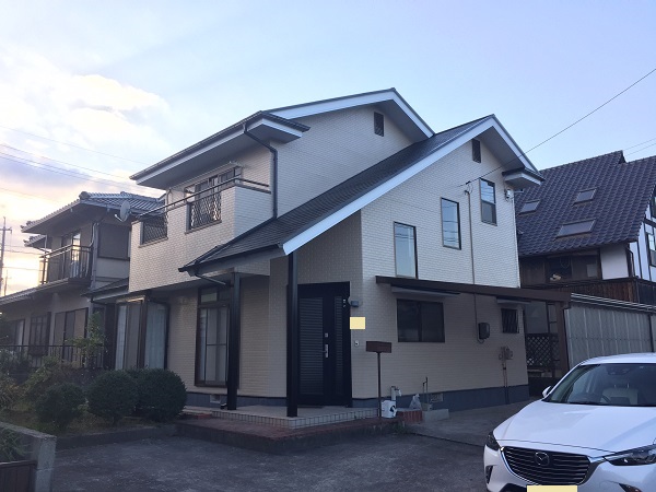 岡山県笠岡市　F様邸　屋根塗装・外壁塗装　色決めについて　完工 (1)