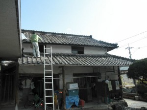 岡山県笠岡市　M様邸　屋根の下地と瓦の張り替えリフォーム工事 (1)
