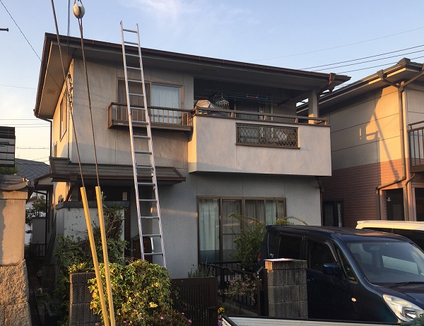 笠岡市新横島　Ｈ様邸　屋根塗装・外壁塗装 (1)