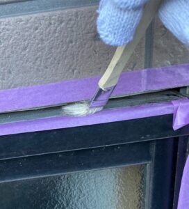 広島県福山市　K様邸　外壁塗装　コーキング工事　増し打ちと打ち替えの違い (3)