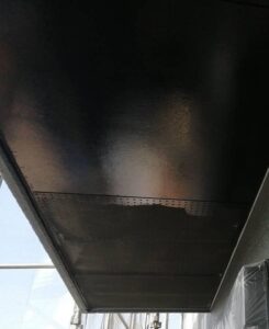 岡山県笠岡市　Y様邸　屋根塗装・外壁塗装　軒天の塗装方法、雨樋塗装が必要な理由 (2)