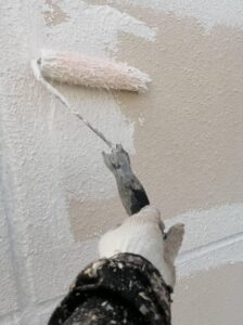 岡山県笠岡市　Y様邸　屋根塗装・外壁塗装　外壁の下塗りを行いました! (3)