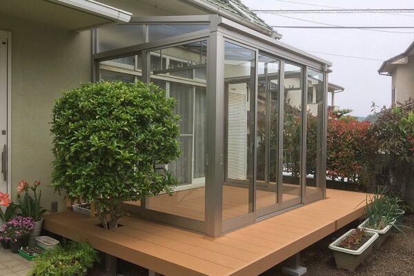 倉敷市玉島　サンルーム新設工事 (4)