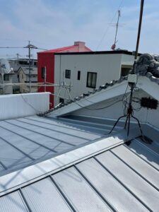 福山市・店舗｜屋根葺き替え工事・外壁塗装｜ガルバリウム鋼板への葺き替え (24)