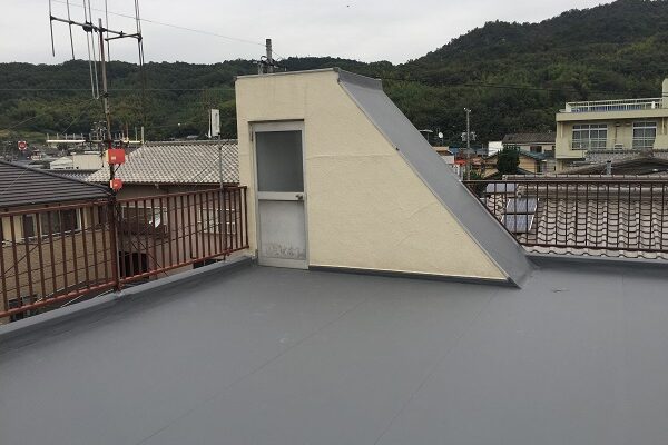 岡山県笠岡市I様邸・屋上防水工事(シート防水) (2)