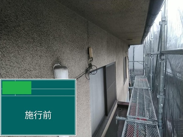 広島県福山市・S様邸　外壁塗装　モルタル外壁でひび割れ、カビが発生していました (6)