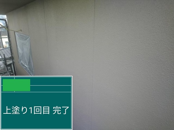 広島県福山市・S様邸　外壁塗装　外壁上塗り1回目 (4)