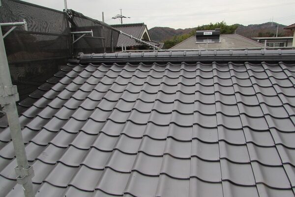 岡山県笠岡市・K様邸　雨漏り補修工事(屋根葺き替え・樋取替工事)2 (5)