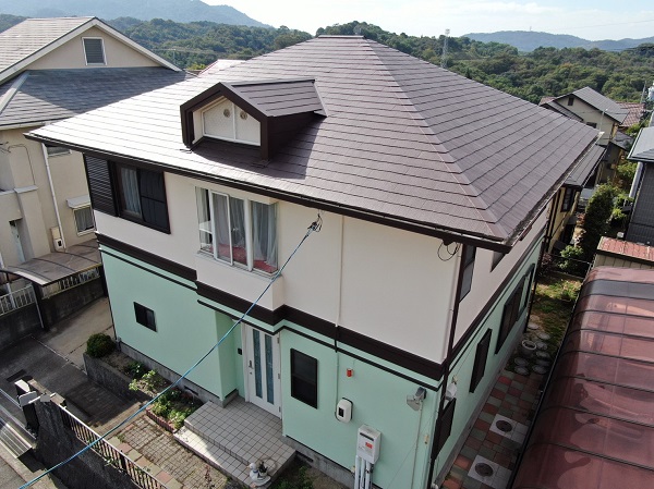 広島県福山市・K様邸　外壁塗装・屋根塗装 (2)