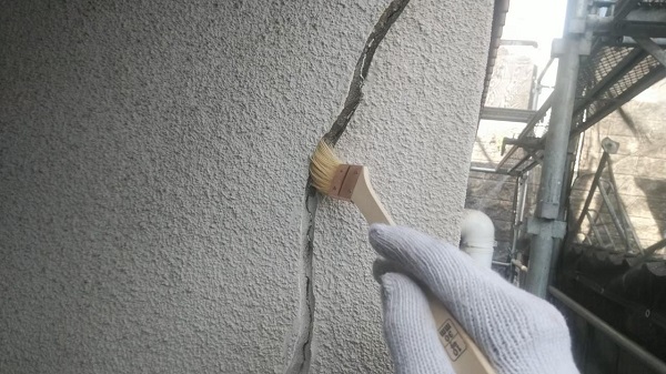 広島県福山市・D様邸　外壁塗装　ひび割れ(クラック)補修をしました！ (2)