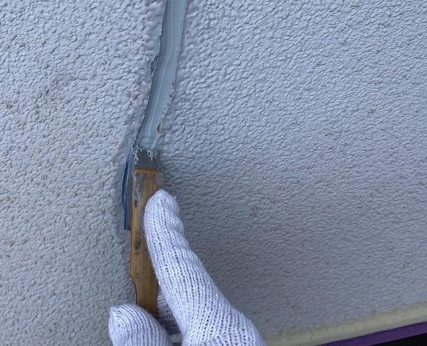 岡山県笠岡市・S様邸　外壁塗装　大きなひび割れ補修 (8)