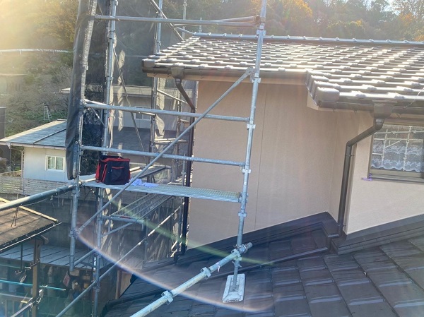 岡山県笠岡市・S様邸　外壁塗装　基礎塗装、完工の様子 (1)