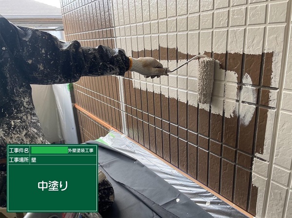 岡山県笠岡市・アパート　外壁塗装　水系ファインコートフッ素DX (4)