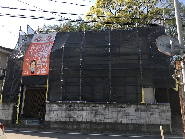 岡山県笠岡市・K様　外壁塗装　断熱塗料ガイナ3 (1)