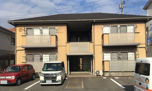 岡山県笠岡市・アパート　外壁塗装の無料診断　 (1)