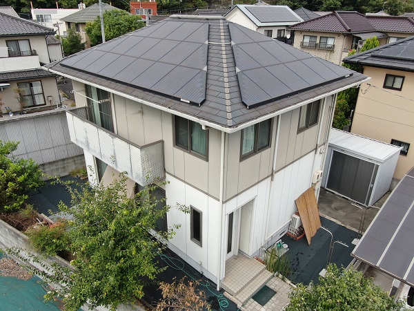 岡山県笠岡市・T様邸　屋根塗装・外壁塗装・給湯器からエコキュートへ取り替え工事