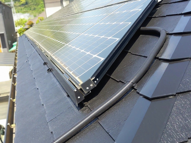 笠岡市 太陽光発電 屋根 工事