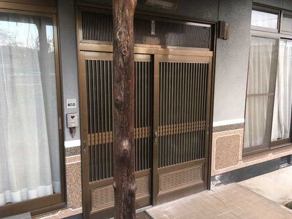 広島県福山市_外壁塗装_現地調査_玄関