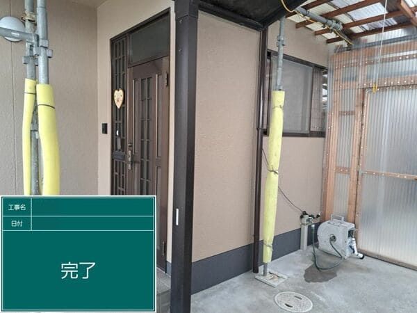 広島県福山市_外壁塗装_施工後玄関