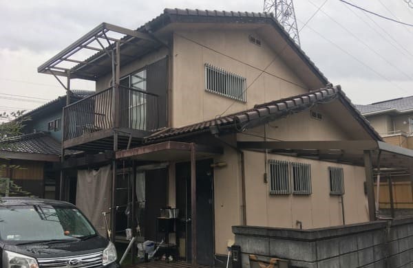 岡山県笠原市_現地調査_玄関まわり