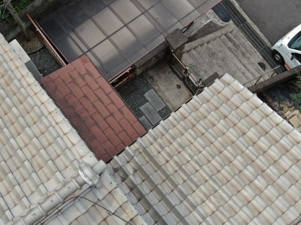 広島県福山市_屋根履き替え工事_下屋根