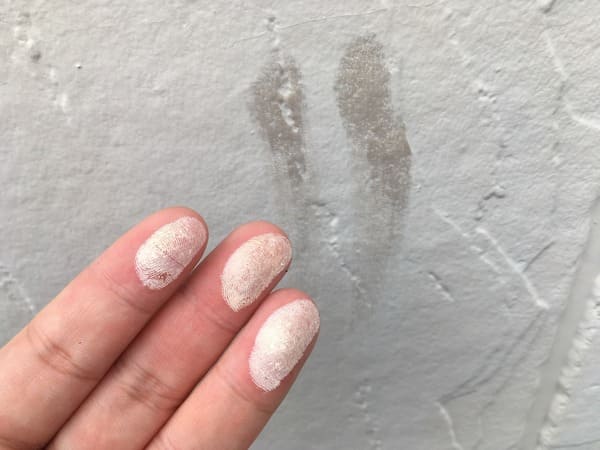 岡山県笠原市_現地調査外壁_チョーキング