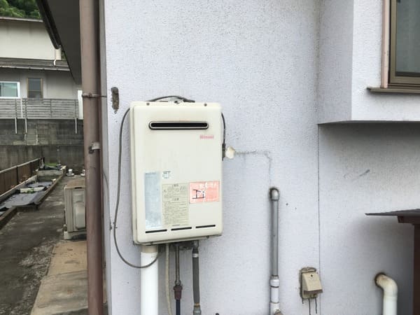 広島県福山市_現場調査外壁_給湯器周辺