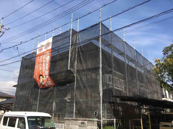 岡山県笠原市_屋根塗装_養生