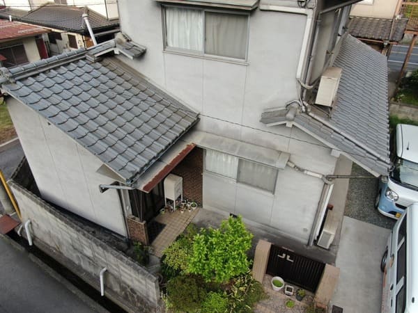 岡山県笠岡市_現地調査_屋根玄関