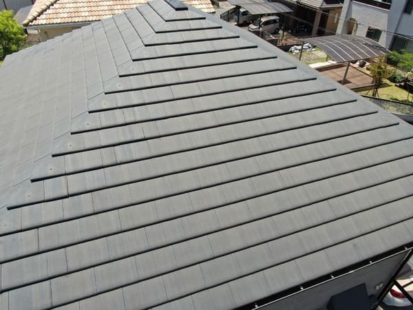 岡山県笠原市_現地調査屋根_全体