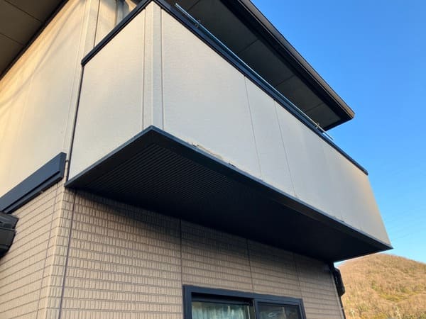 岡山県笠岡市_現地調査_外壁_ベランダ