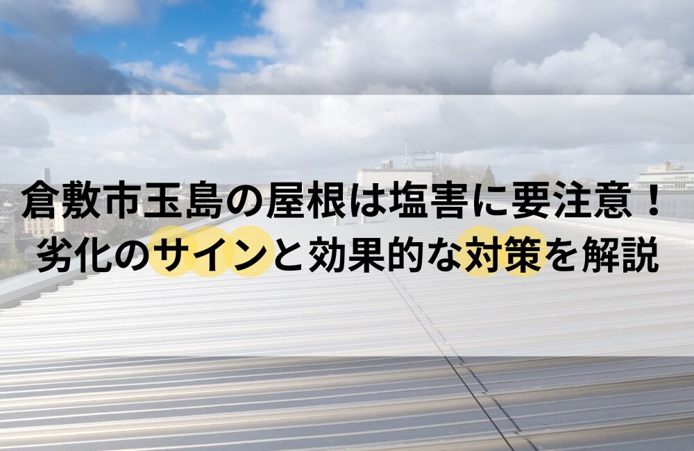倉敷市玉島 屋根 塩害