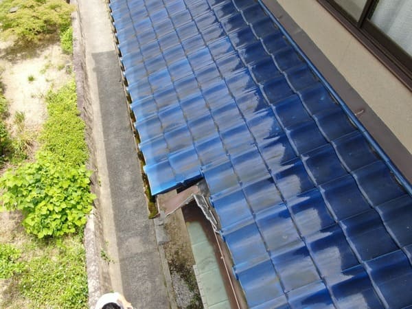 岡山県笠岡市_現地調査_屋根_雨樋破損