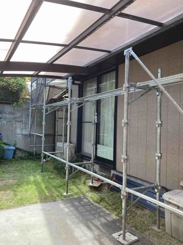 岡山県笠岡市_屋根塗装_駐車場