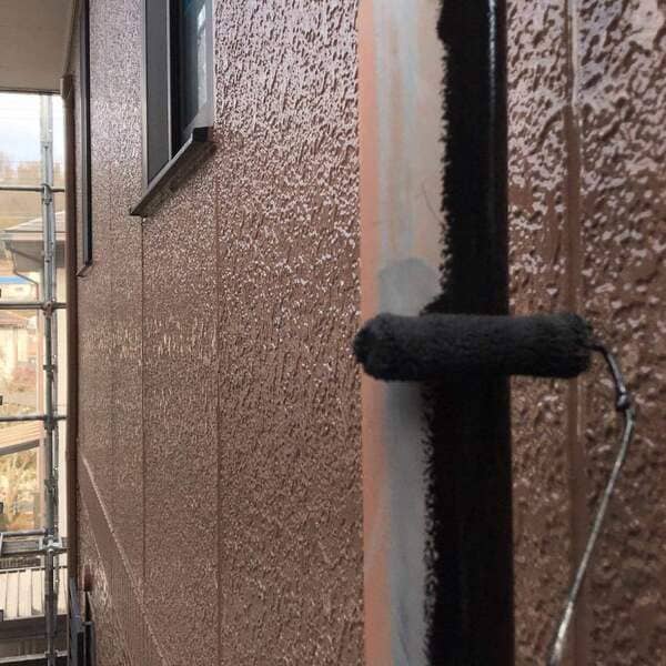岡山県笠岡市_雨どい塗装1回目