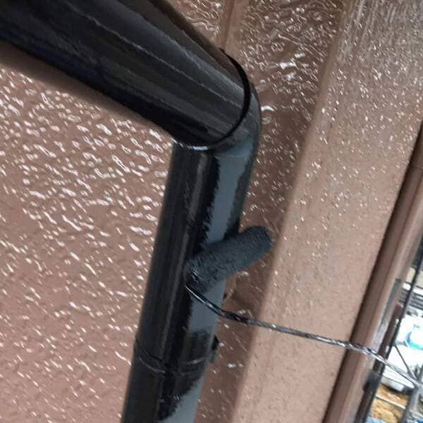 岡山県笠岡市_雨どい塗装2回目