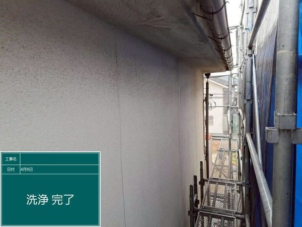 広島県福山市_外壁塗装_高圧洗浄_軒天