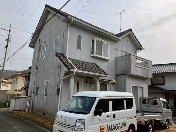 A様邸 外壁現地調査 建物左側